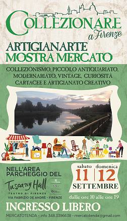 Collezionare a firenze - artigianarte settembre 2021 mostra mercato di collezionismo, piccolo antiquariato, modernariato, vintage, curiosità cartacee e artigianato creativo